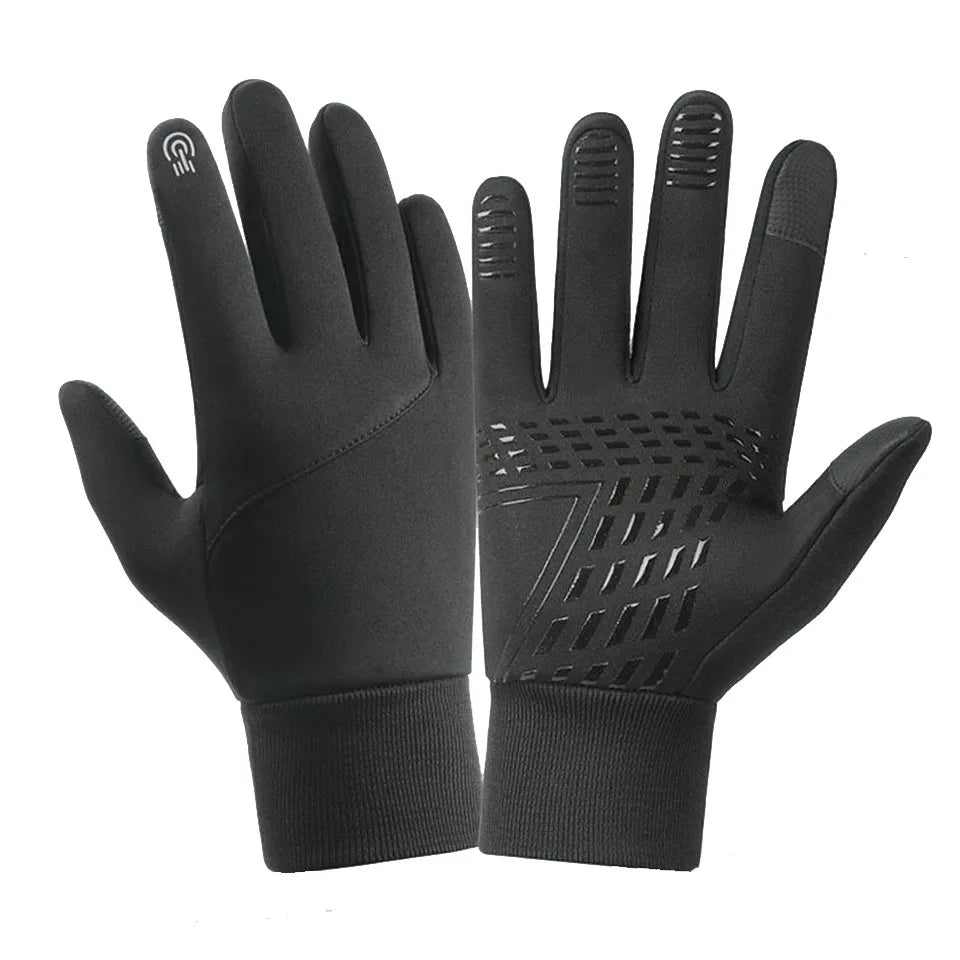 Gants Velours Tactiles Imperméables - Cyclisme, Moto & Sports d'Hiver