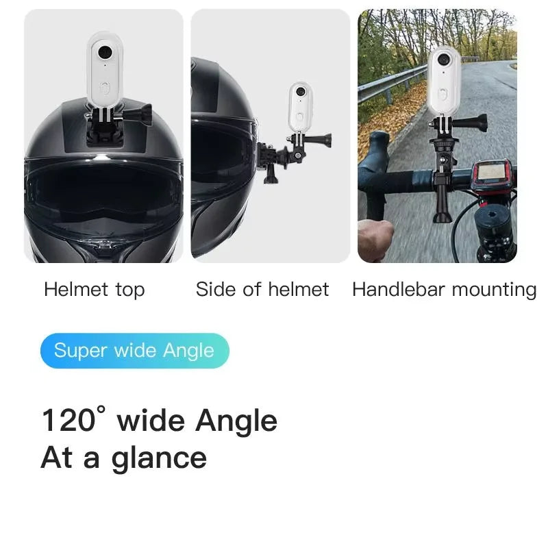 Caméra sportive extérieure 4K FHD 1080P, mini caméra d’action pour casque, moto et vélo, caméra corporelle pour le sport, le tournage et l’enregistrement vidéo.