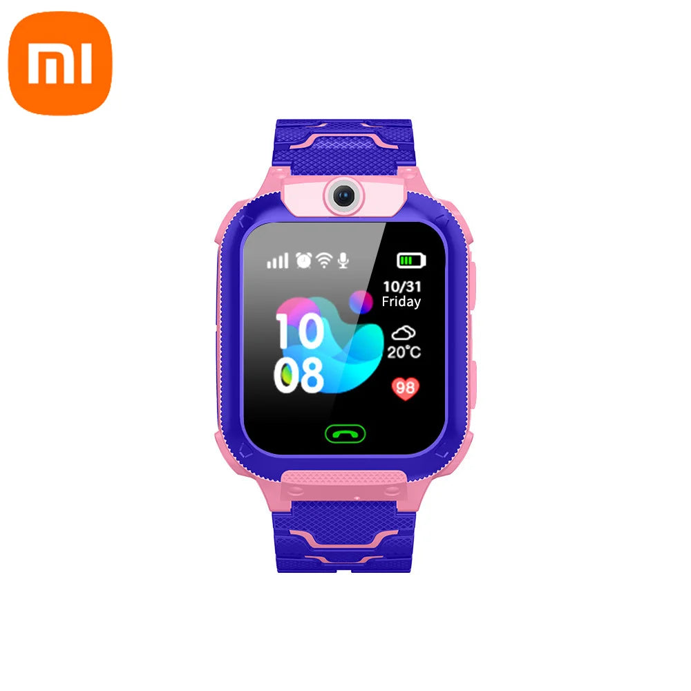 Montre Connectée Xiaomi Kids 4G pour Enfants, Appel SIM, Localisation GPS, Bouton SOS, Caméra, Étanche, Cadeau pour Garçons et Filles, Compatible iOS et Android, 2025
