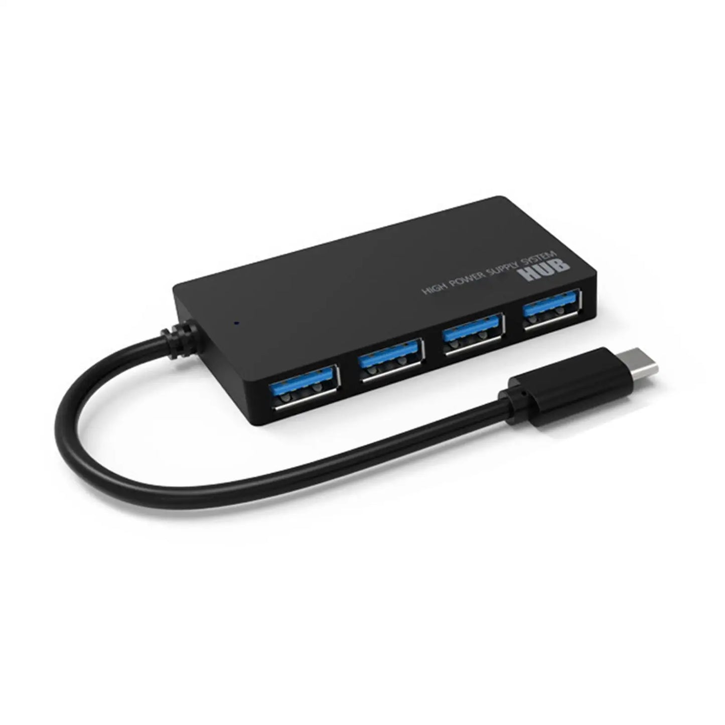 Hub USB à 4 ports – Répartiteur USB 3.0/2.0 pour PC | Extenseur USB avec adaptateur d’alimentation | Accessoire pour ordinateur Y6A4
