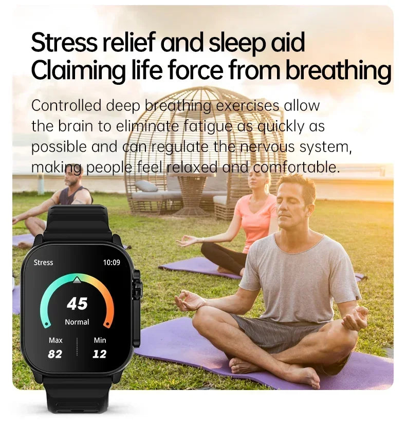 Nouvelle Montre Connectée Homme 49 mm Série 8 Écran AMOLED 2,3″ NFC Boussole Étanche Pour Apple Watch IWO Ultra 8 Montres Intelligentes 2025 Android