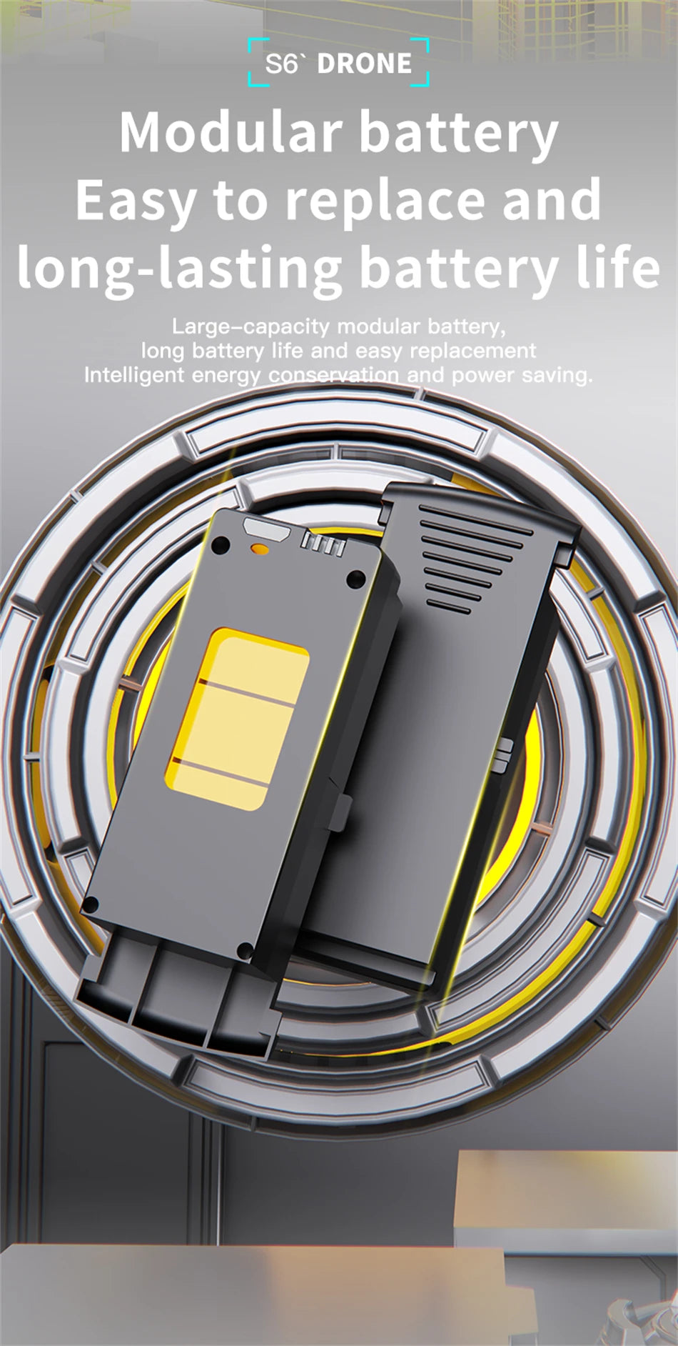 Drone S6 8K/4K HD avec écran et évitement d’obstacles