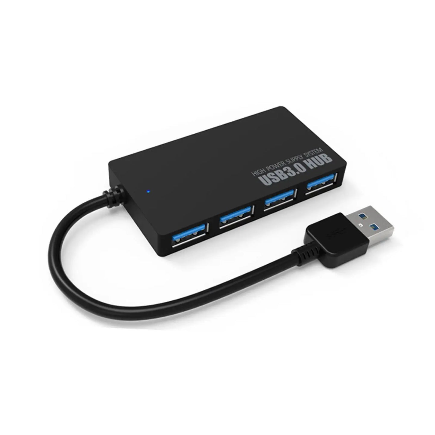 Hub USB à 4 ports – Répartiteur USB 3.0/2.0 pour PC | Extenseur USB avec adaptateur d’alimentation | Accessoire pour ordinateur Y6A4