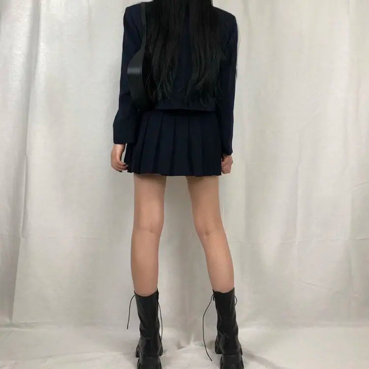 Nouvelles Bottes Mi-Mollet Femme Automne Hiver Mode Lacets Chelsea Zip Plateforme Talon Compensé Chaussures Sport