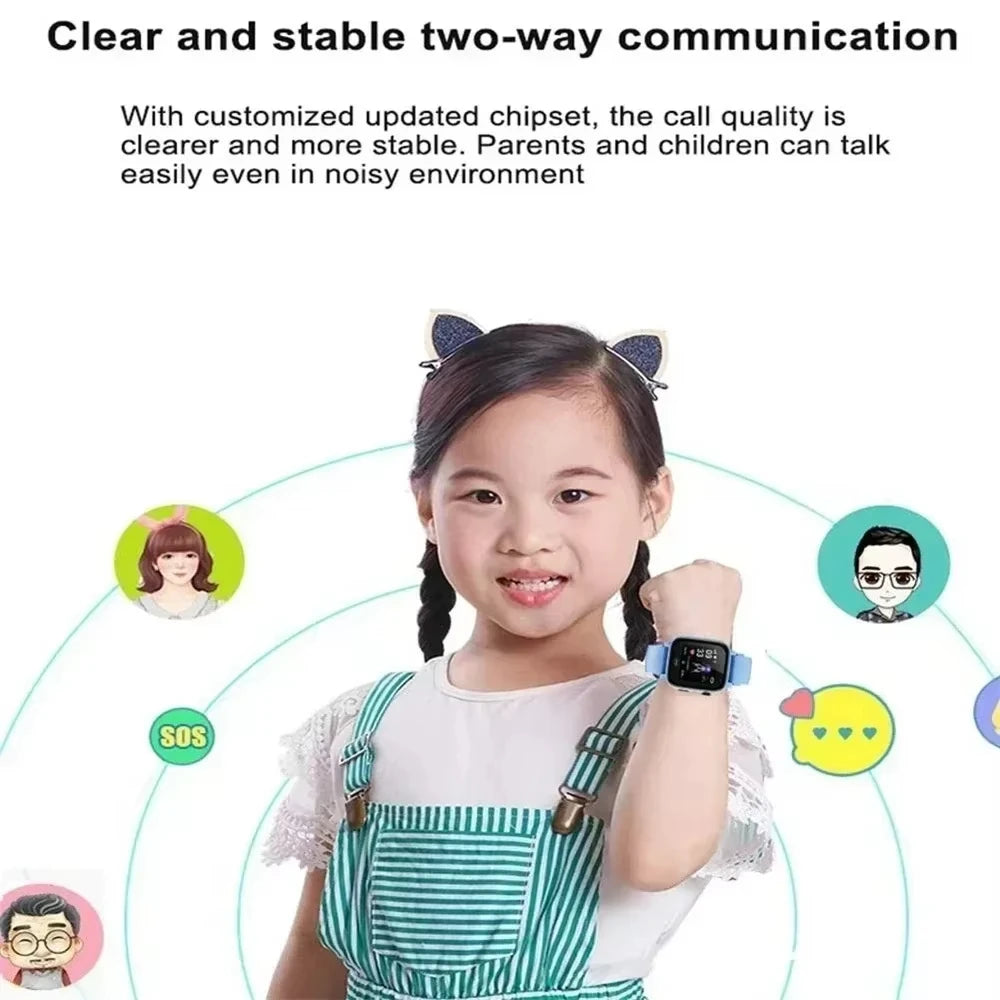 Montre Connectée Xiaomi Kids 4G pour Enfants, Appel SIM, Localisation GPS, Bouton SOS, Caméra, Étanche, Cadeau pour Garçons et Filles, Compatible iOS et Android, 2025