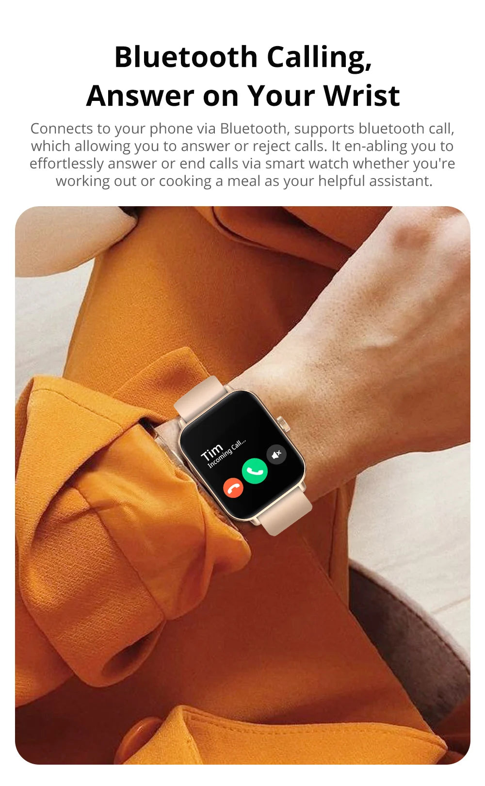 Montre Connectée COLMI P81 avec Appels Vocaux, Écran 1,9″, Suivi Santé 24 h, Plus de 100 Modes Sport, Bluetooth, Pour Hommes et Femmes