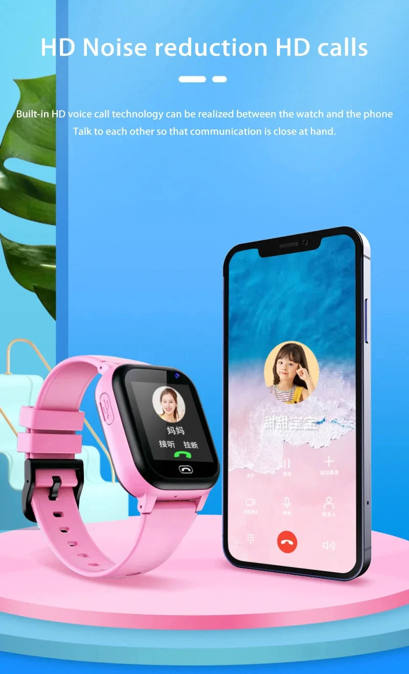 Montre Connectée Xiaomi Kids 4G pour Enfants, Appel SIM, Localisation GPS, Bouton SOS, Caméra, Étanche, Cadeau pour Garçons et Filles, Compatible iOS et Android, 2025