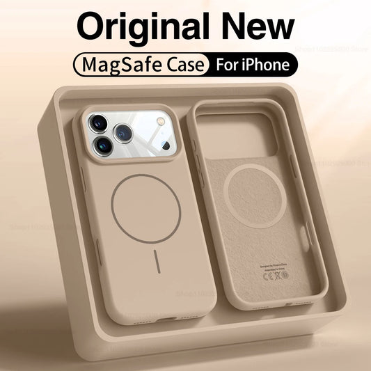 Coque iPhone Magsafe – Silicone Liquide Magnétique