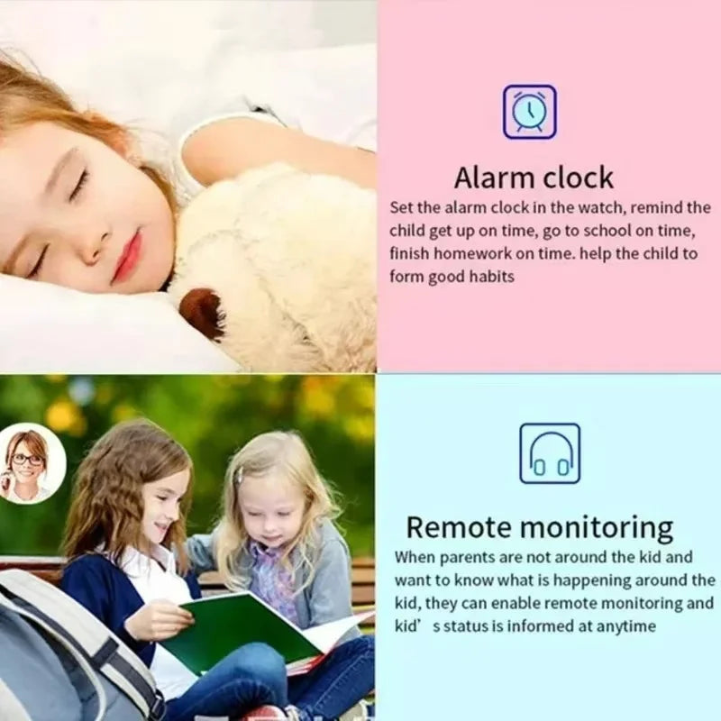 Montre Connectée Xiaomi Kids 4G pour Enfants, Appel SIM, Localisation GPS, Bouton SOS, Caméra, Étanche, Cadeau pour Garçons et Filles, Compatible iOS et Android, 2025