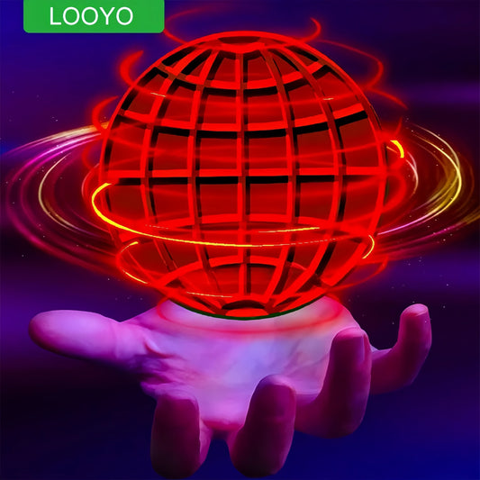 Balle Volante Spinner Boomerang Flyorb Magique avec Lumières LED – Drone Volant, Balle Hover, Jouet Anti-Stress, Cadeau pour Enfants