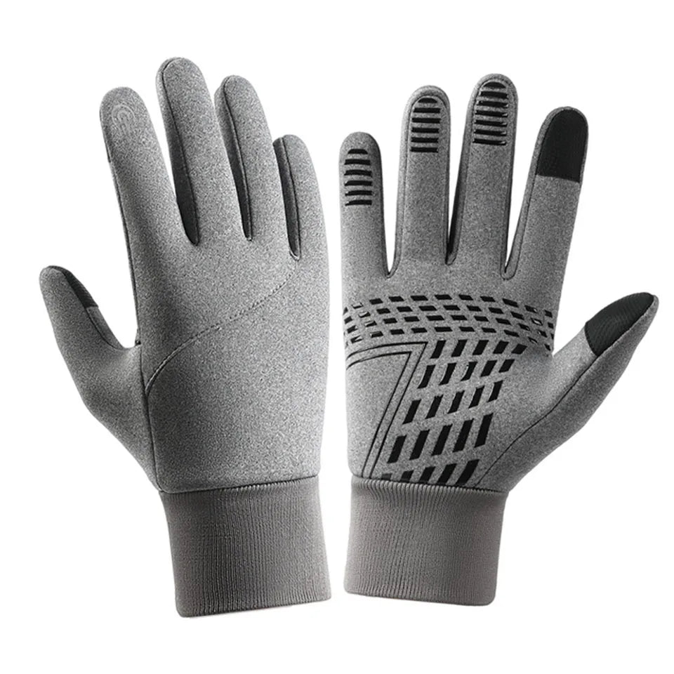 Gants Velours Tactiles Imperméables - Cyclisme, Moto & Sports d'Hiver