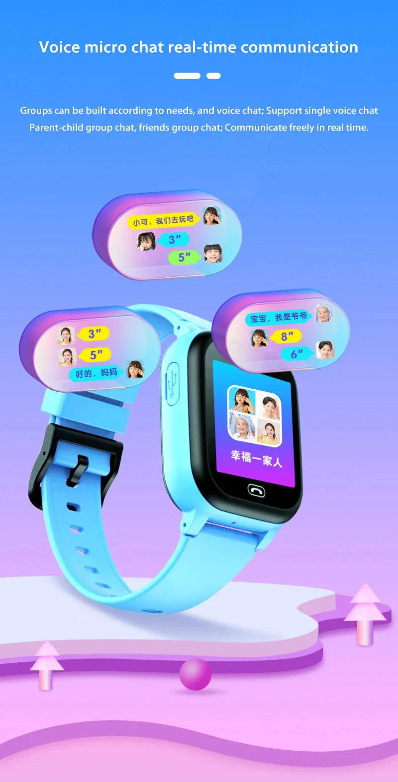 Montre Connectée Xiaomi Kids 4G pour Enfants, Appel SIM, Localisation GPS, Bouton SOS, Caméra, Étanche, Cadeau pour Garçons et Filles, Compatible iOS et Android, 2025