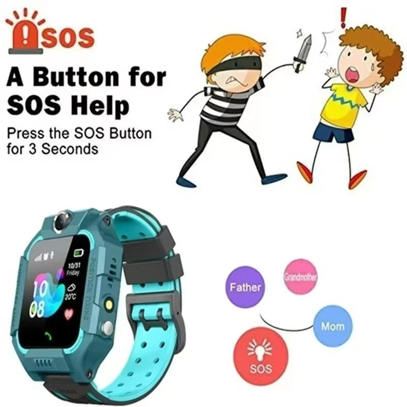 Montre Connectée Xiaomi Kids 4G pour Enfants, Appel SIM, Localisation GPS, Bouton SOS, Caméra, Étanche, Cadeau pour Garçons et Filles, Compatible iOS et Android, 2025