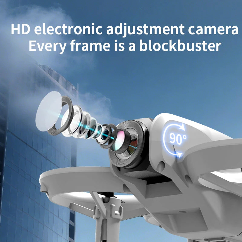 Mini Drone H135 4K Wi-Fi FPV pliable avec lumières colorées