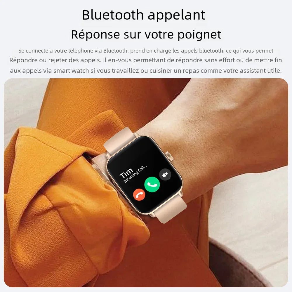 Montre Connectée COLMI P81 avec Appels Vocaux, Écran 1,9″, Suivi Santé 24 h, Plus de 100 Modes Sport, Bluetooth, Pour Hommes et Femmes
