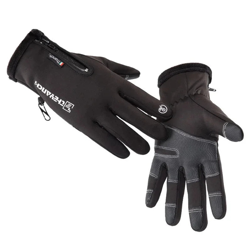 Gants d'Hiver Imperméables Tactiles - Chauds et Coupe-Vent pour Sport, Randonnée, Ski et Course