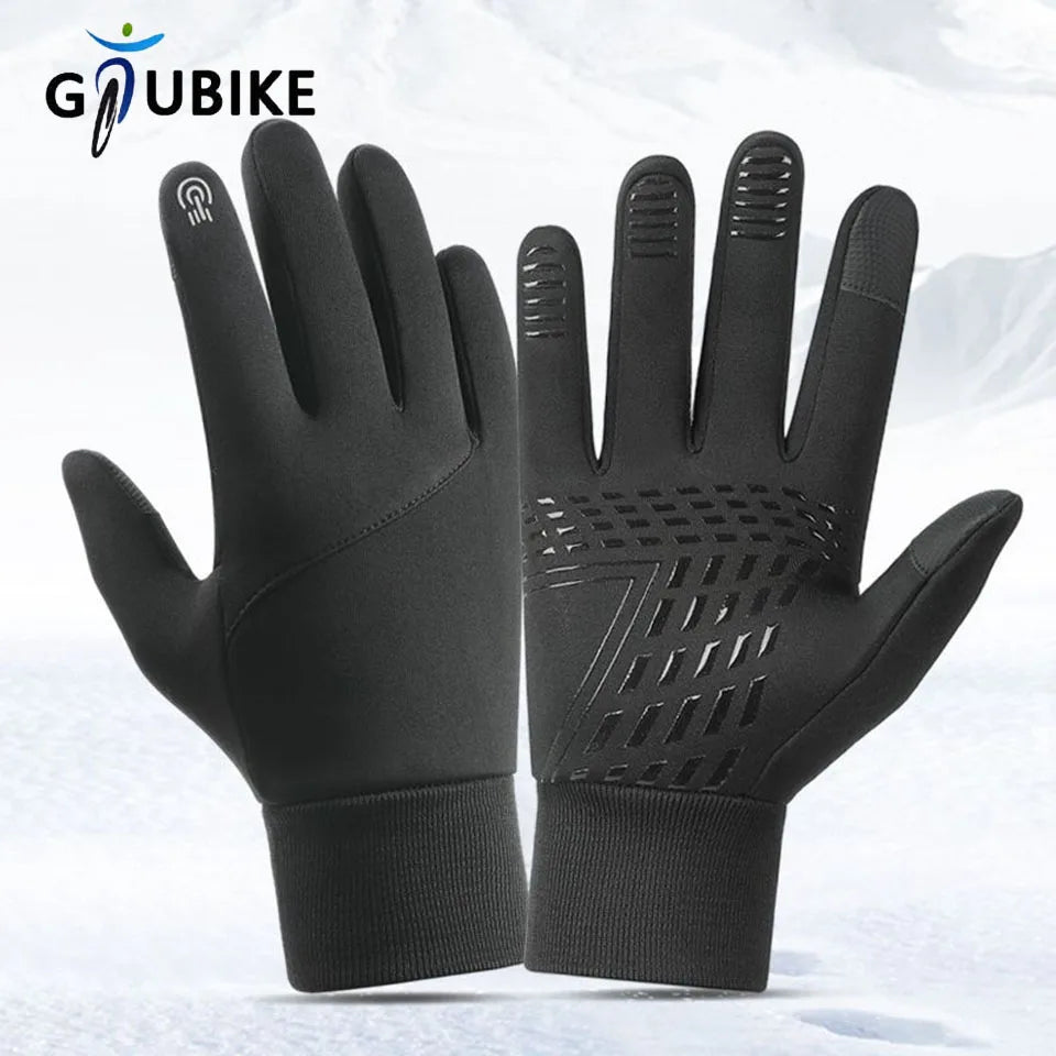 Gants Velours Tactiles Imperméables - Cyclisme, Moto & Sports d'Hiver